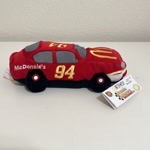 Vintage Nascar Beanie Racers Plush Car #1 Bill Elliott McDonald's 1998 w/ TAG